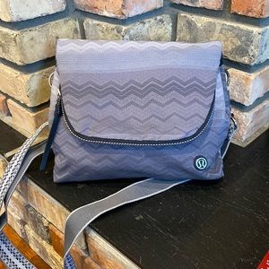 Lululemon Athletica Bag Grey Chevron Party OM Crossbody